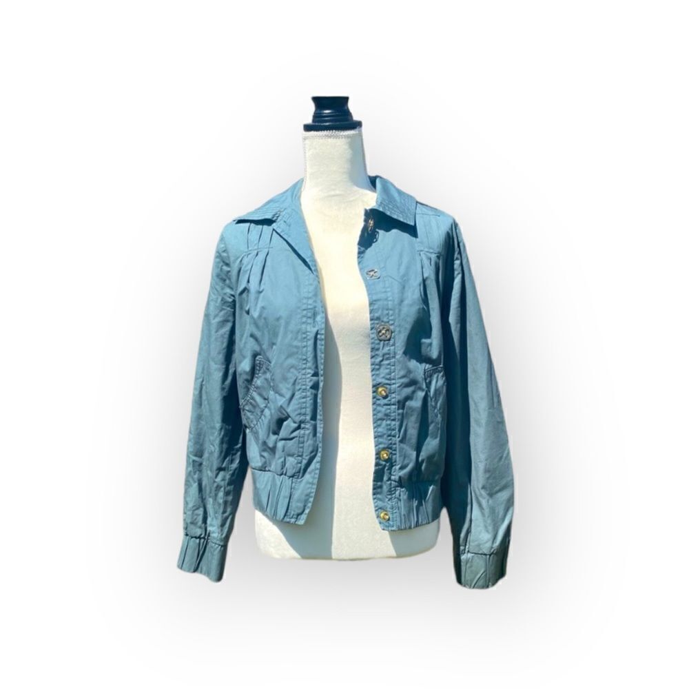 Sessun Lightweight Cotton Gold Button jacket Woman’s size xs